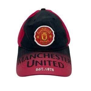 Manchester United FC Two-Tone Red Black Baseball Cap Hat